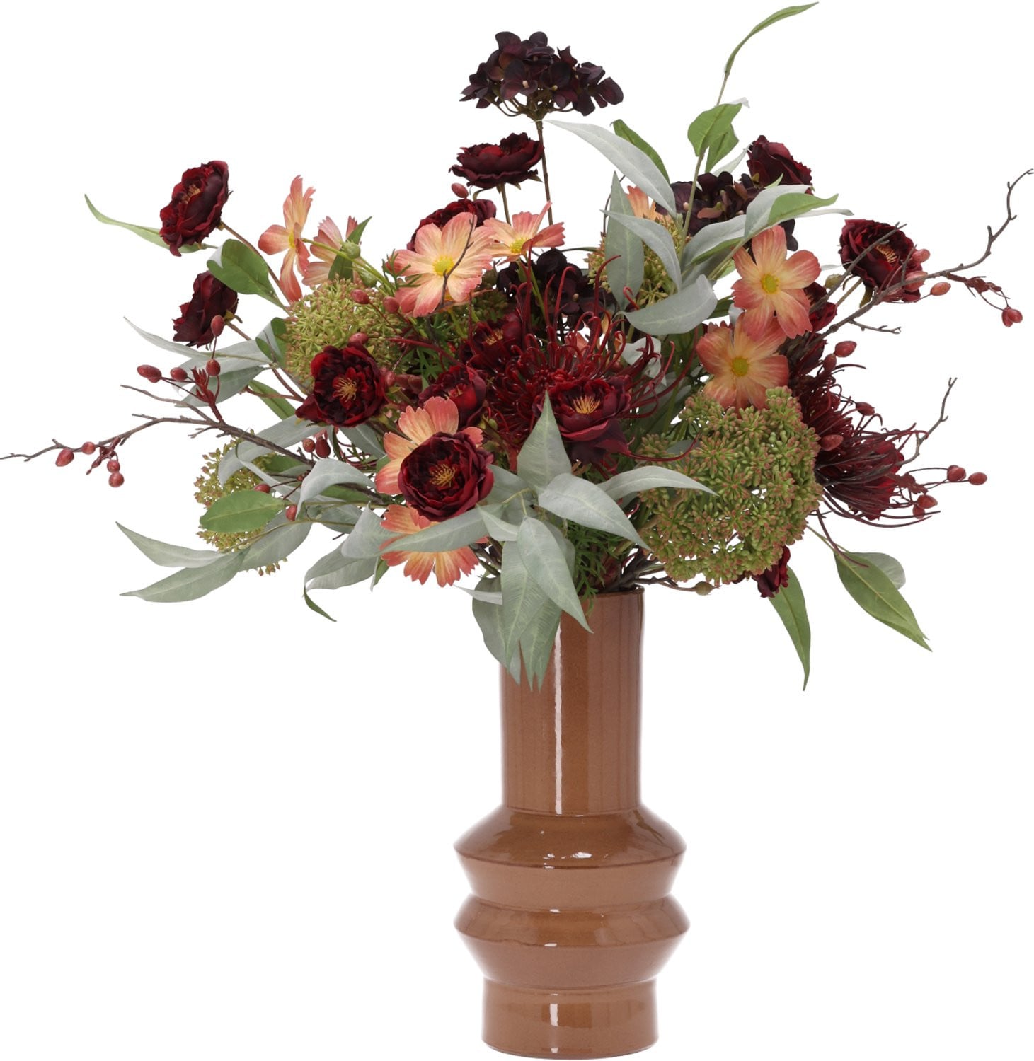 Maxifleur Herfstboeket kunstbloemen Odette Rosario 75 cm