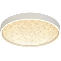 GeeTi LED-Deckenleuchte Bormes Alu, Eisen, Stahl & Metall Weiß 60 cm