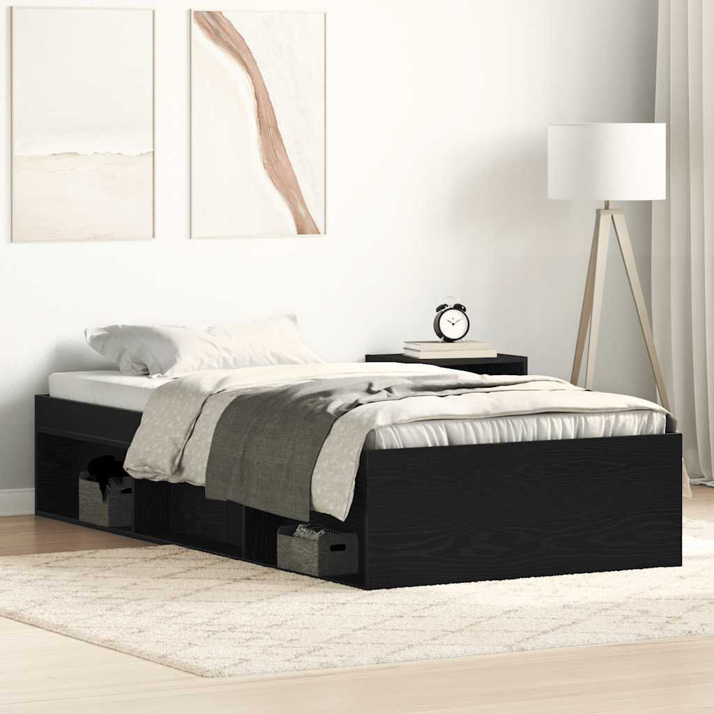 Latitude Run Afriani Bed Black Oak Single (3')