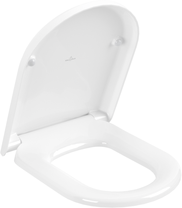 Villeroy und Boch Villeroy & Boch WC-Sitz Hommage 8809S6R1 weiß, Softclose, Scharniere Edelmessing