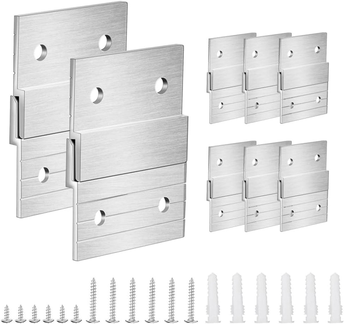 Klemhaken Set Fotohanger Wandmontage Zilver - 16 Delig