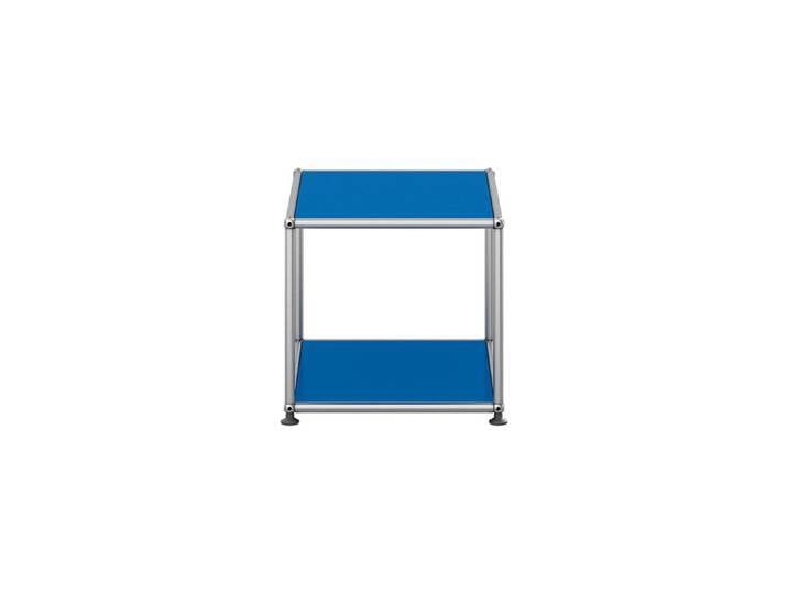 USM Haller Beistelltisch M21 enzianblau offen T 418 cm 52.3x39x41.8