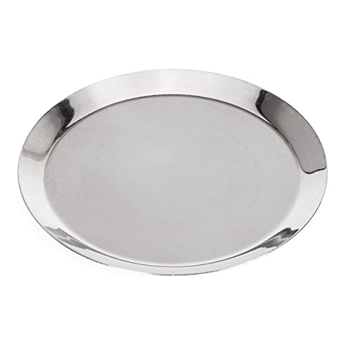 NKlaus Rookplaat Set van 2 Zilver RVS Diameter: 9,5 cm
