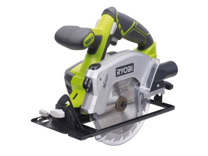 RYOBI Scie Circulaire 18V ONE+ Ø150 mm 18 Dents RWSL1801M (Sans batterie) Réglage de profondeur et biseau jusqu'à 50°\, semelle stable\, bois\, OSB\, panneaux et plaques de plâtre\, usage sans fil