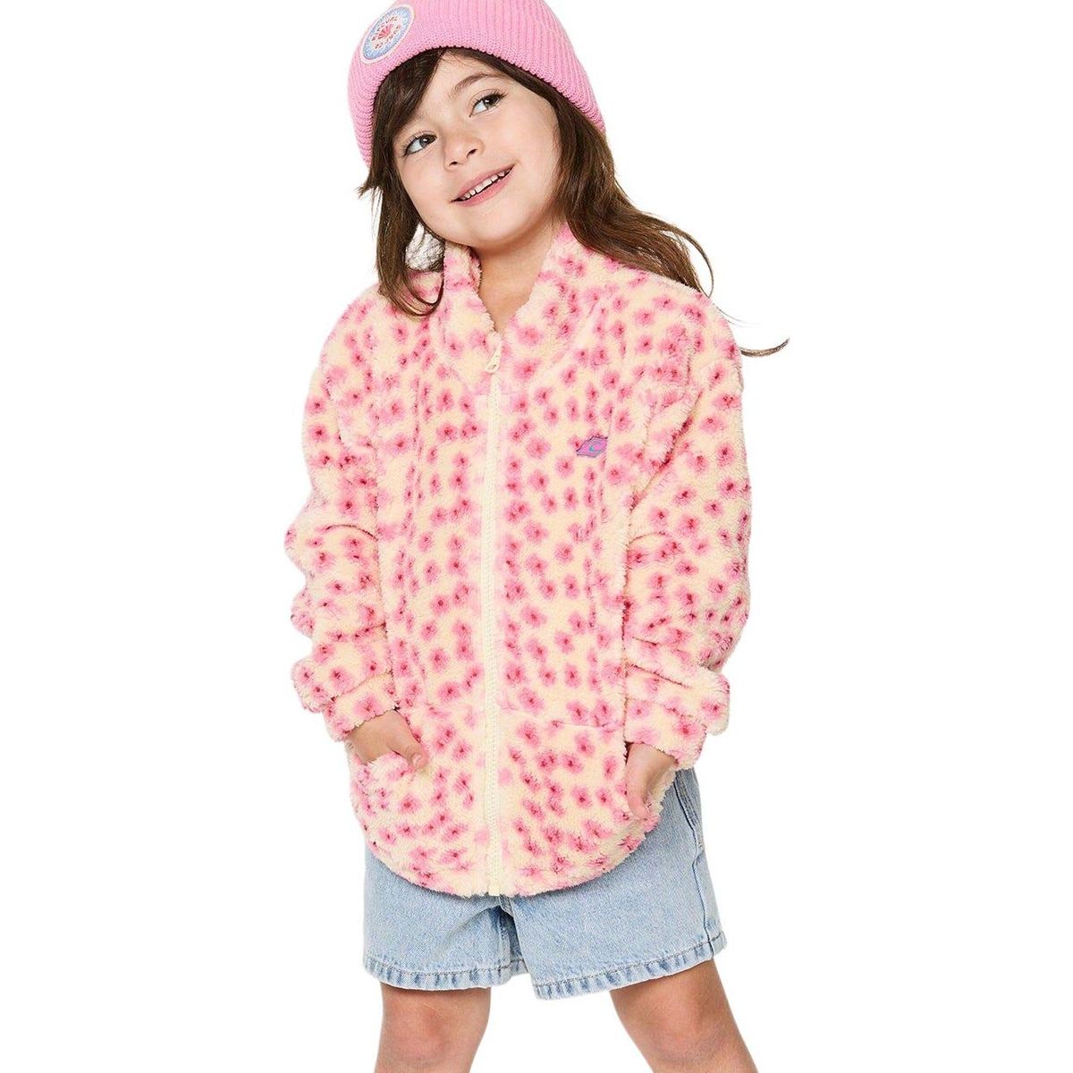 RipCurl Party Wave Polar Fleece - Girl peach (0165) 7-8 039JFL-0165-7-8