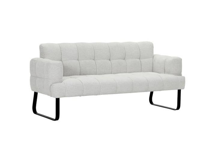 Novel Sitzbank, Beige, Metall, 2-Sitzer, 176x91x78 cm, Stoffauswahl, in verschiedenen Größen erhältlich, Esszimmer, Bänke, Sitzbänke