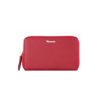 Geldbörse TAMARIS "Geldbörse TAS Amanda", Herren, rot (rot 600), Obermaterial: 100% Rindsleder Leather cow., Kleinlederwaren