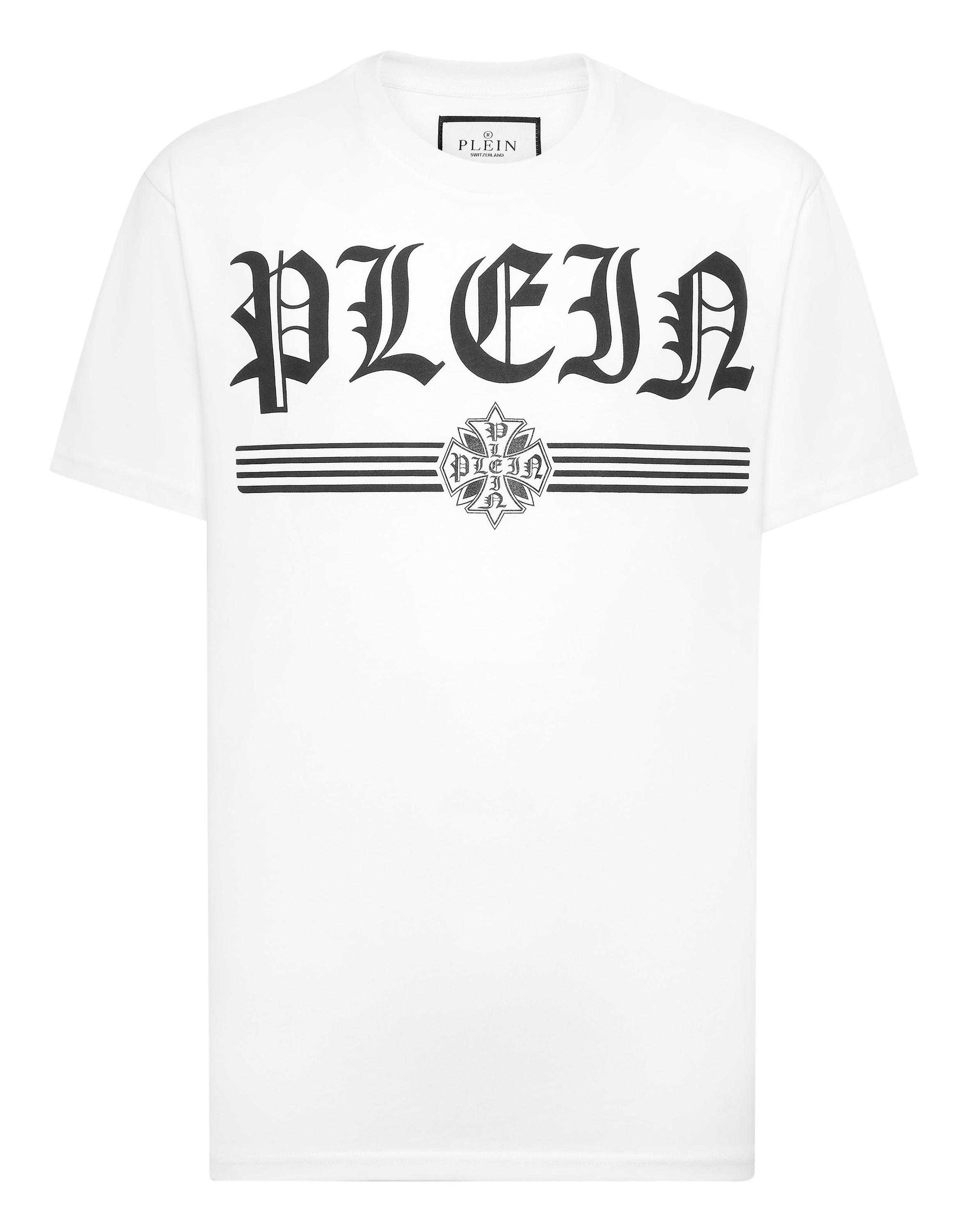 Philipp Plein Round-Neck-T-Shirt "Gothic" - Weiß