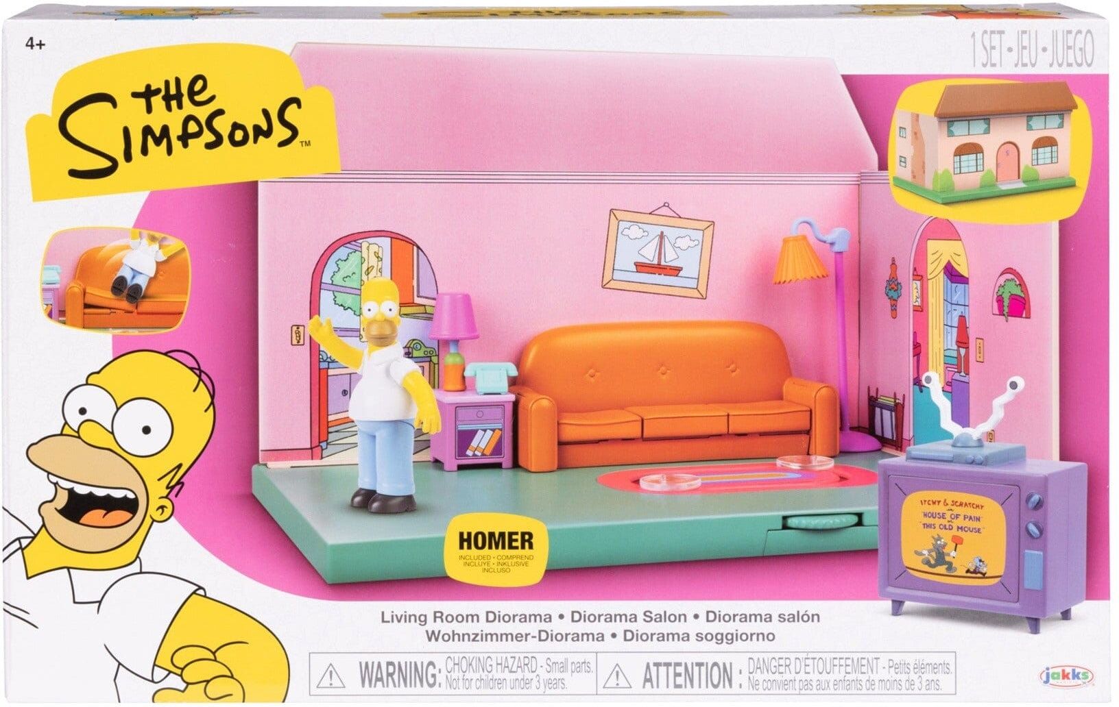 The Simpsons House Playset by Jakks Pacific - Authentic Design - Fully Furnished - Ages 3 and Up - Toy for Kids