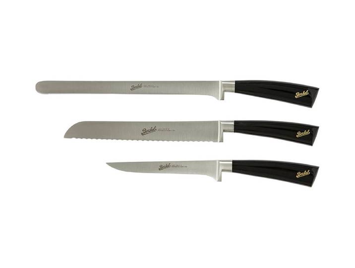 Berkel Elegance Schwarz - Set mit 3 Schinken Messer