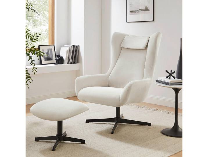 Livetastic Sesselset, Beige, Metall, 82x106x85 cm, Wohnzimmer, Sessel, Polstersessel