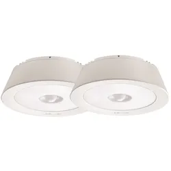Mr. Beams Batterie-LED-Deckenleuchte "MB981" Weiß mit Bewegungsmelder 2er Pack