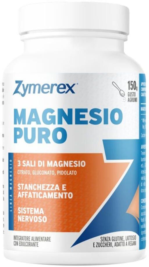 WILCO FARMA Srl SU Zymerex Magnesio Puro Gusto Agrumi, 150 g