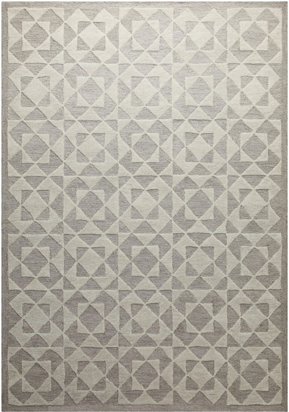 Wecon Home Tapis design tufté main taupe 70x140 Taupe 140x1x70cm