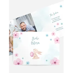 Osterkarten selbst gestalten mit Spruch und Fotos im Onlinedesigner bei Meine-Kartenmanufaktur.de