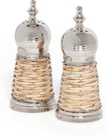 Zodax Cap Ferrat Rattan Salt and Pepper Shaker Set