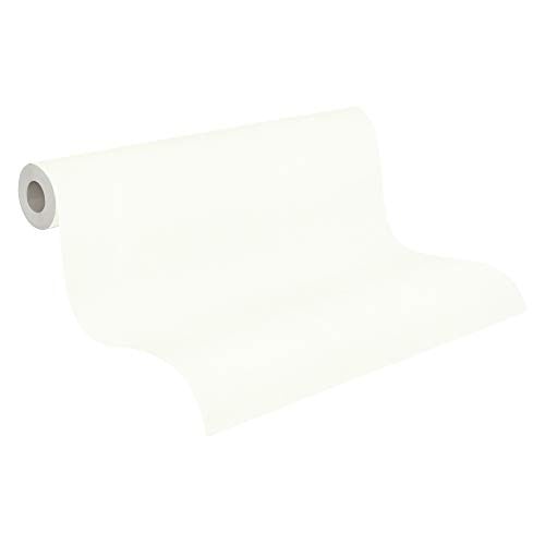 A.S. Création Vliesbehang Jette Effen Wit 288516 2885-16