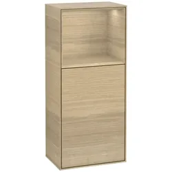 Villeroy und Boch Finion Seitenschrank F510PCPC 41,8x93,6x27cm, rechts, Regal oben Oak Veneer, Oak Veneer