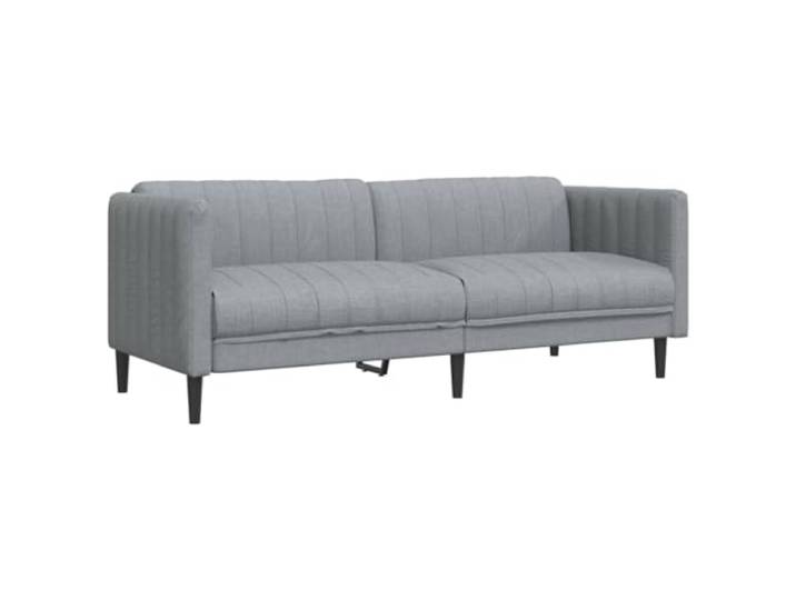RJPLMFV 3-Sitzer-Sofa, hellgrau, Stoff Bequemer gepolsterter Sitz, robuste Füße, modernes Design, Tragkraft 110 kg pro Sitz