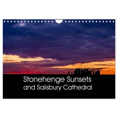 Stonehenge Sunsets & Salisbury Cathedral (Wall Calendar 2027 DIN A4 landscape), CALVENDO 12 Month Wall Calendar