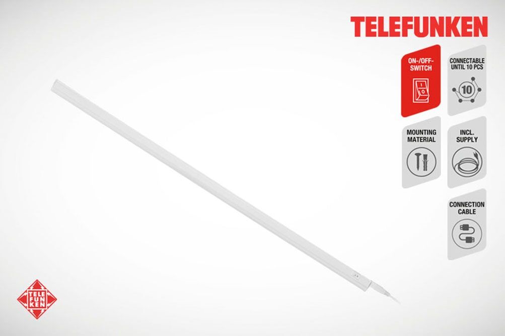 TELEFUNKEN LED Unterbauleuchte "HEPHAISTOS", weiß (weiß, neutral), Leuchten, LED Unterbauleuchte
