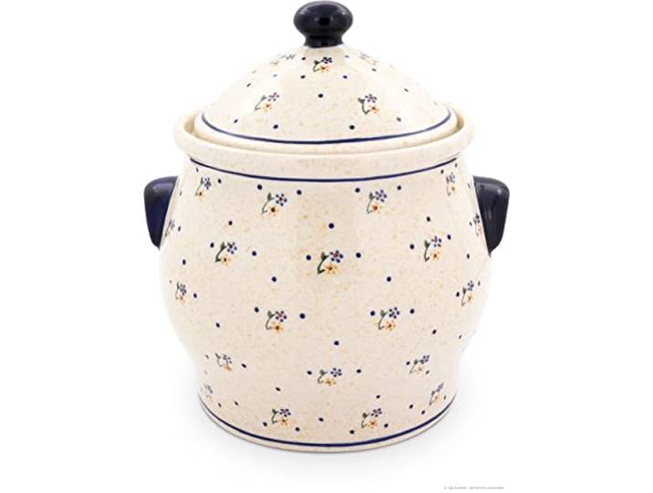 Bunzlauer Keramik Kartoffeltopf/Mehrzwecktopf/Keramiktopf 5 Liter Dekor 111