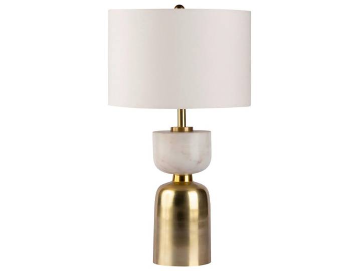 Tischleuchte Ceres 100 Weiß/Goldfarben B: 31 cm