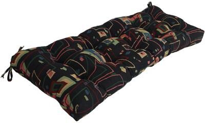 Blazing Needles Tufted Tapestry Bench Cushion (Multiple Widths)