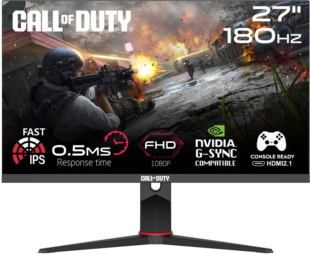 Twisted Minds Call Of Duty 27” Fhd, 180hz, Fast Ips, 0.5ms, Hdr Gamingskärm