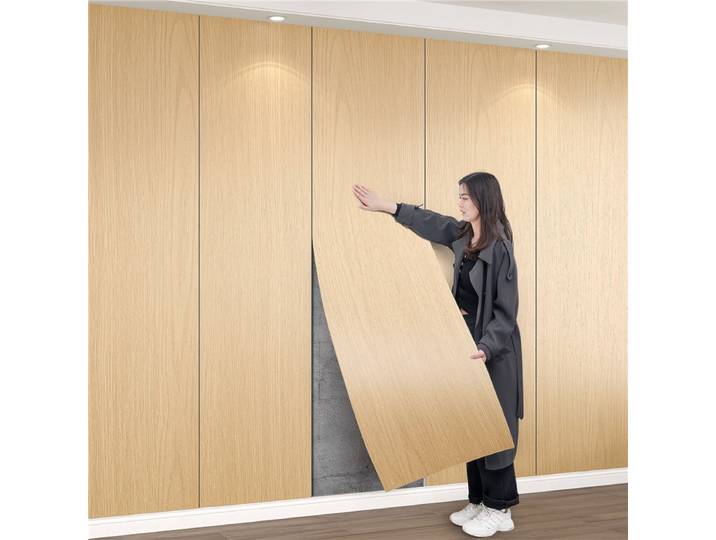 Autocollants muraux en placage de bois Extra-épais, 60cm x 10m, papier peint auto-adhésif imperméable, décoration murale de fond