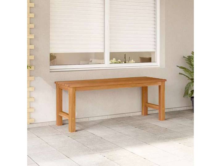 NEW 2025  Banc de jardin - Banquette outdoor - 114 cm - bois de teck solide @@U1316626