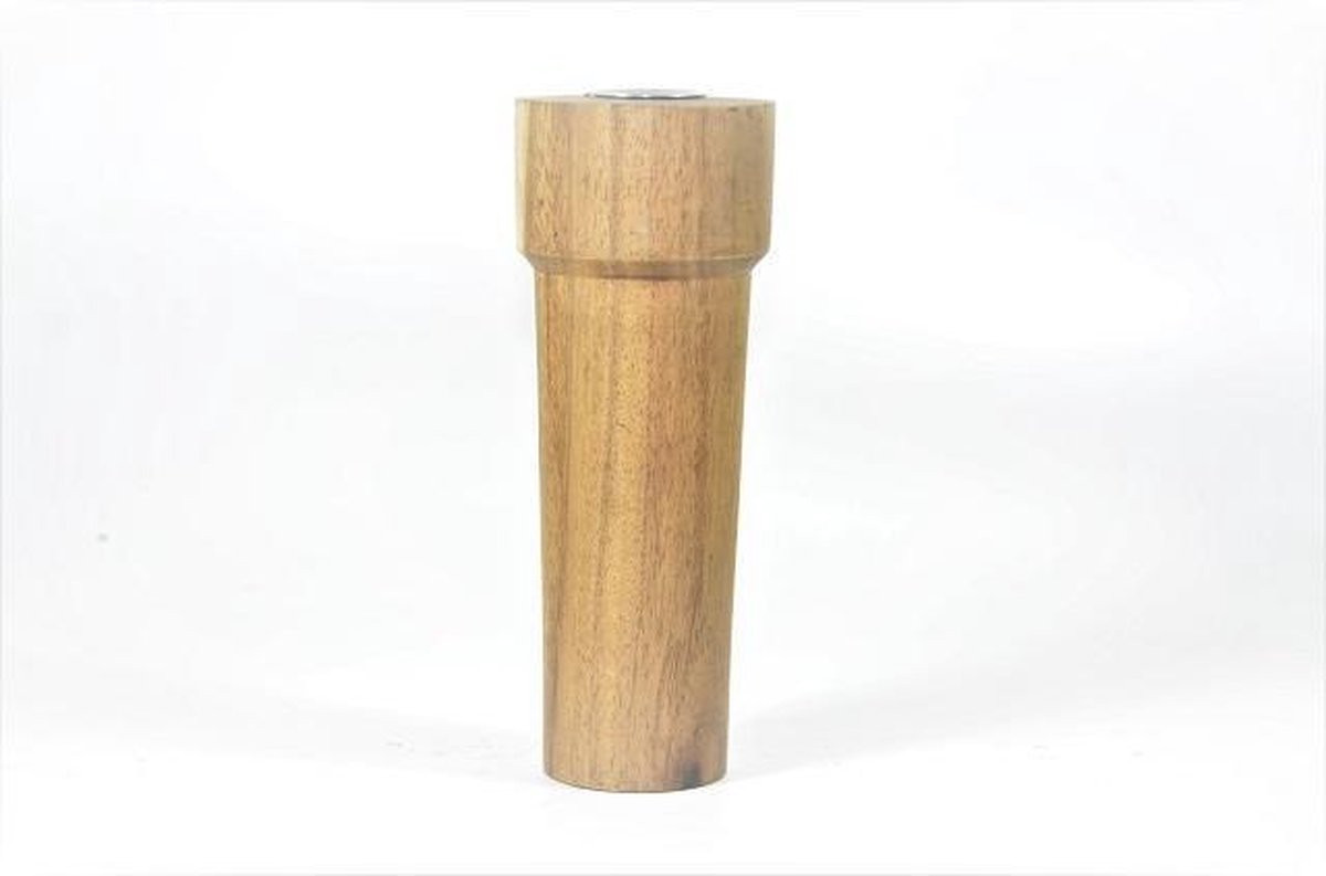 Floz Design houten kandelaar voor stompkaarsen, 18 cm