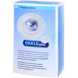 Okkluglas, Pflaster, Uhrglasverband (20x)