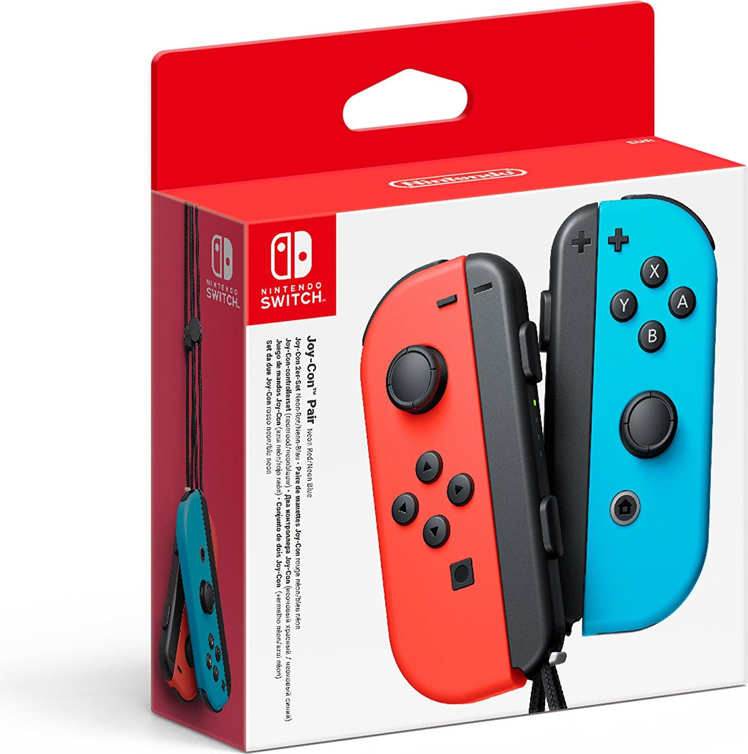 Nintendo Switch Joy-Con Controller set van 2 neonrood/neonblauw