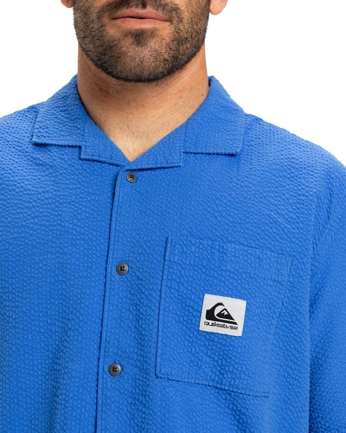 Funktionshemd QUIKSILVER "Heartbeat", Herren, Gr. XL, blau (nebulas blau), Obermaterial: 100% Baumwolle., Hemden Funktionshemd nebulas blau XL