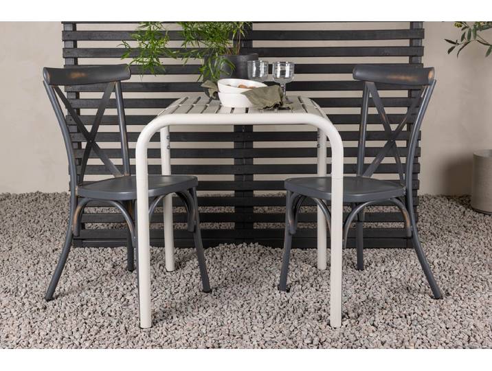 Garten Cafegruppe Narvis – 3-teiliges Gartenmöbel-Set 70x70 cm - 70x70 cm - Luxusbetten24