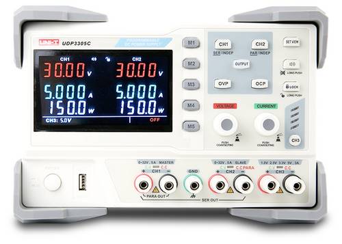 Uni-T UDP3305C Labornetzgerät, einstellbar 0 - 30 0 - 5A 315W USB-Device, USB-Host, RS-232 programmierbar Anzahl Ausgänge 3 x