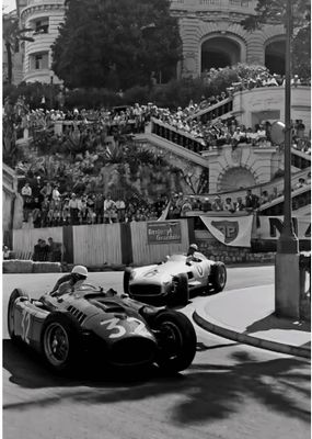 Inspire Picks F1 Monaco Racing Wall Art Max Verstappen Print Formula 1 Canvas Decor 5 40x60cm Unframed