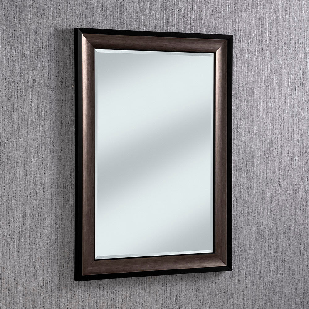 Marlow Home Co. Anferney Plastic Rectangle Mirror Gray 107cm H x 76cm W