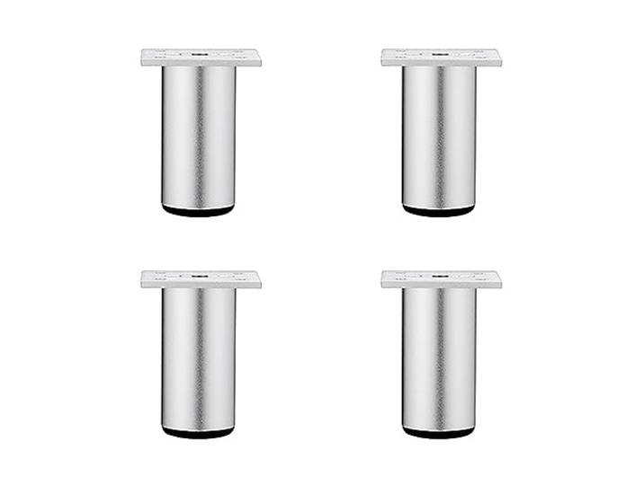 LSAfhDYG Möbelfüße, 4 Stück Sofabeine aus Aluminiumlegierung, runde Couch-Ersatz-Stützfüße(300mm/11.8in)