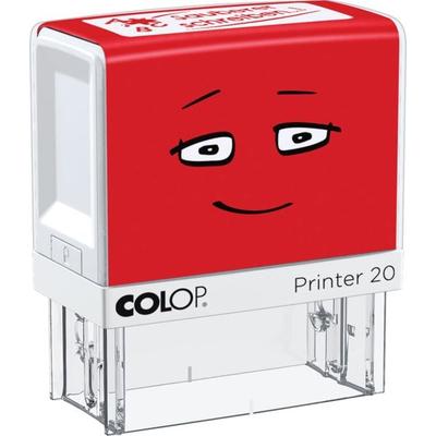 COLOP NIO School Motivations-Stempel, sauberer schreiben, Abdruckfarbe brave red, 38 x 14mm
