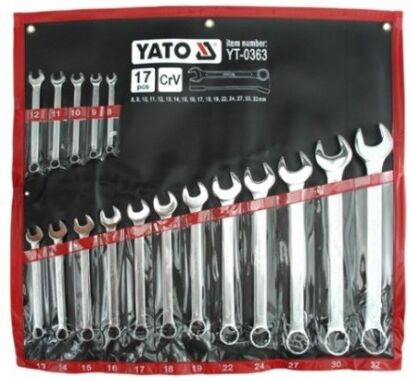 YATO YT-0363 Ring-Maulschlüssel-Satz