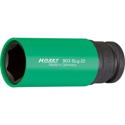 HAZET Kraft Steckschlüssel-Einsatz, Sechskant (1/2 Zoll) - 903SLG-22