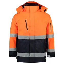 Warnschutz Regenparka 3-in-1 "403004" Safety - 6XL - orange/navy