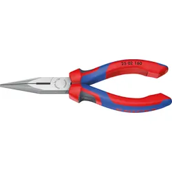 KN 25 02 160 - Flachrundzange, Radiozange, 160 mm, Kopf poliert