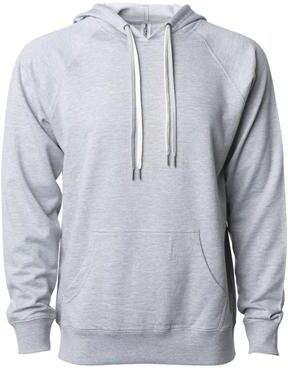 Independent Trading Co. SS1000 Icon Lightweight Loopback Terry Hooded Sweatshirt in Heather size 3XL   Cotton/Polyester Blend