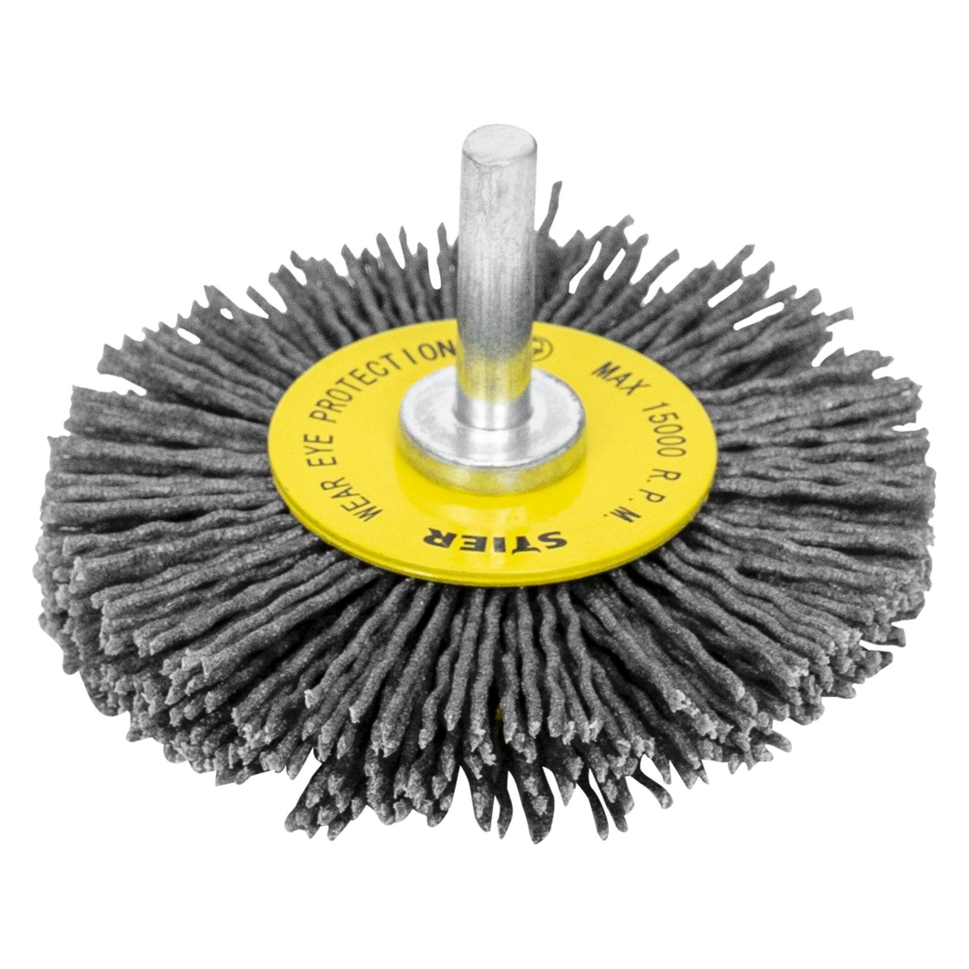 Stier Rundbürste Ø 70 mm, Schaft-Ø 6 mm, 1,1 mm, gewellt, Siliziumkarbid (85582643)
