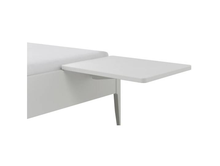 Hasena Nachttisch, Buche, Weiß, 48x9x38 cm, hängend, Schlafzimmer, Nachttische