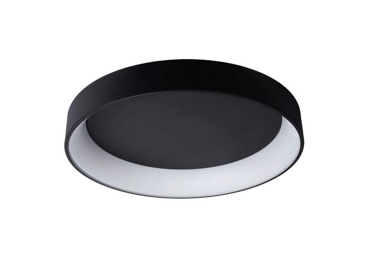 Lucide Led-Deckenleuchte Talowe Led, Schwarz, Metall, 80x13x80 cm, RoHS, Reach, kabellos, Lampen & Leuchten, LED Beleuchtung, LED-Deckenleuchten