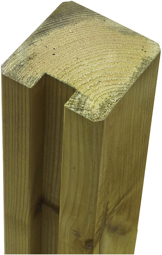 kaiserkraft Profilpfosten, 1 Spur, Höhe 2680 mm, natur